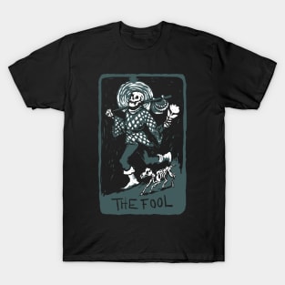 Dog Moon Tarot Card The Fool T-Shirt